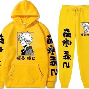 Vivimeng Anime Hoodies and Sweatpants Mens Womens Cosplay Hooded Sweatshirts Tra